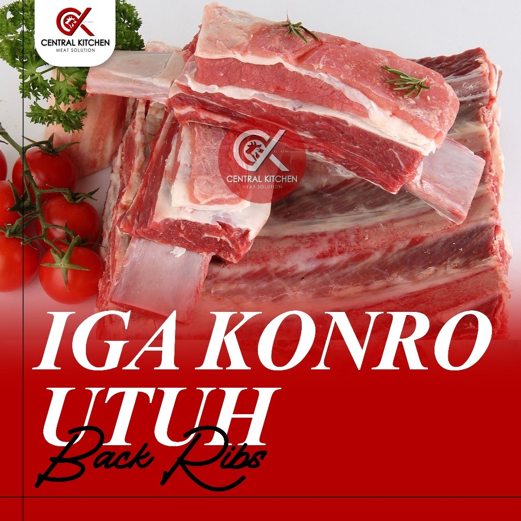 

Iga Konro Sapi / Back ribs / Daging Iga Sapi Utuh dan Potongan Kecil 1kg dan 500gr