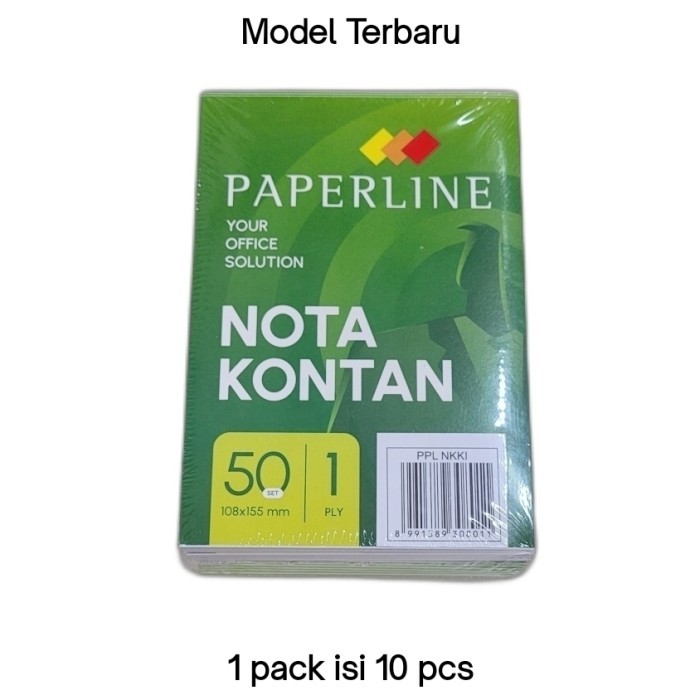 

Nota Kontan Kecil Paperline 1 Ply / 1 Rangkap - 1 pack isi 10 pcs