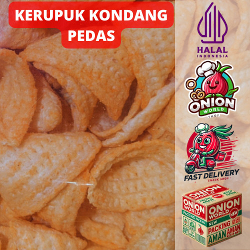 

UWD KERUPUK KONDANG PEDAS 250gr Yola Yola Ciki Terompet Snack Terompet Potato Corn Kerupuk Kentang