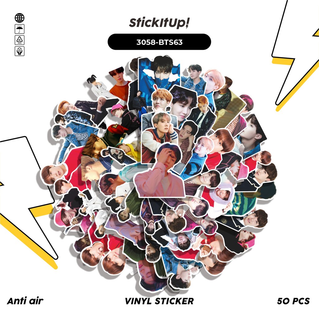 

COD✨ 50 Pcs Stiker BTS JHOPE SERIES 01 Lucu Anti Air Untuk Dekorasi Notebook Sepeda Skateboard Handphone DIY