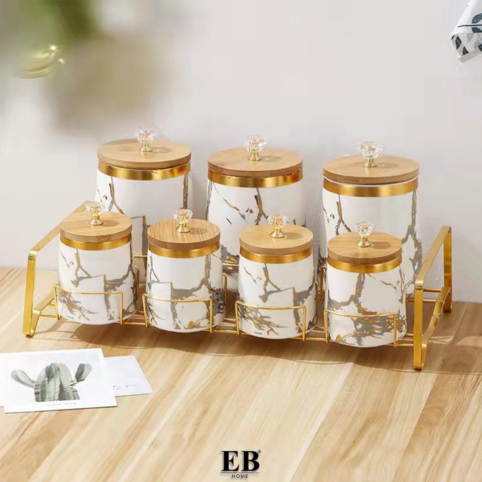 Toples Set Mewah Keperluan Dapur Apartemen Organizer Wadah Bumbu Set