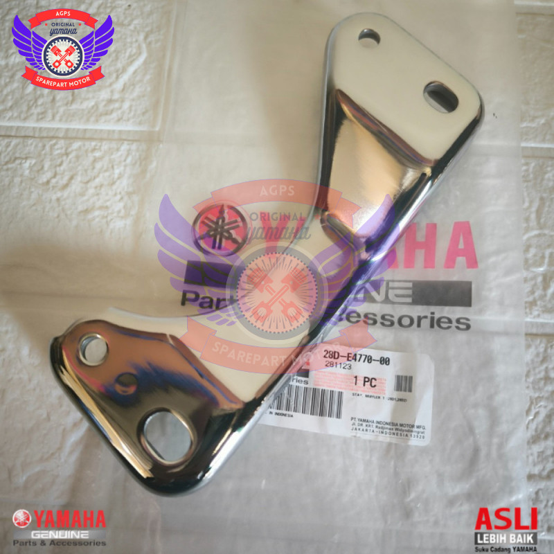 Breket Knalpot Crome Mio Sporty Mio Smile Mio Lama Mio Old Breket Dudukan Knalpot Crome Mio Sporty 2