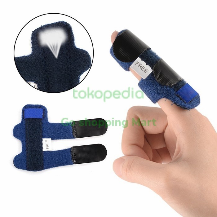 (COD)  Finger Splint Pain Relief Aluminium Finger Splint Elastic