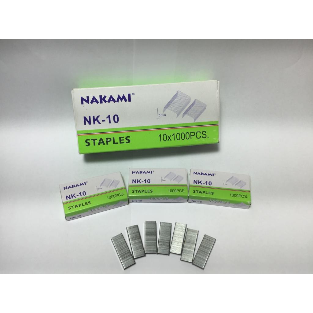 

10 pak isi staples gs 10 ada 10x1000pcs harga murah