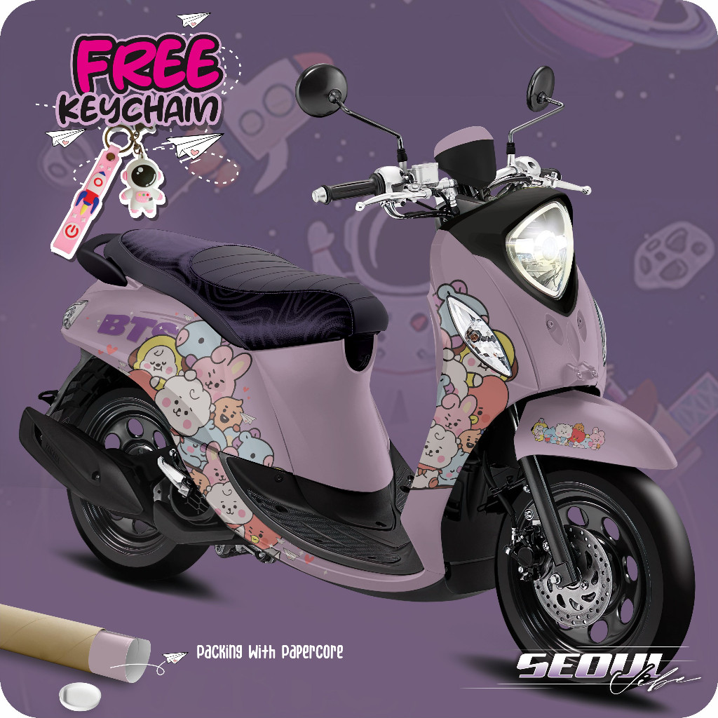 Decal stiker Motor New FINO Full Body ( FREE KEYCHAIN ) lucu keren aesthetic Simple