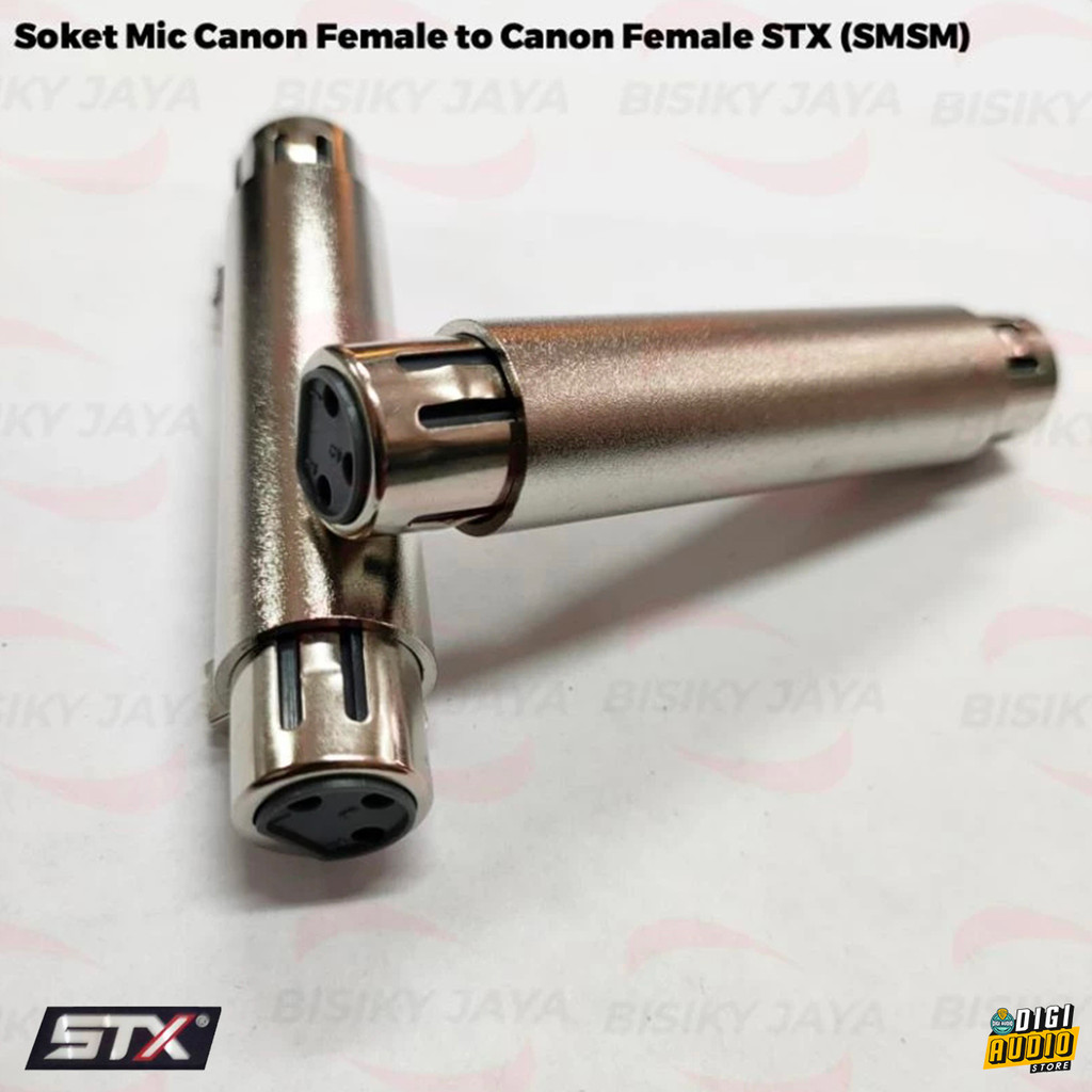 Sambungan Jack XLR Female to Female Audio Converter & Adapter Extender Jek Canon STX SMSM