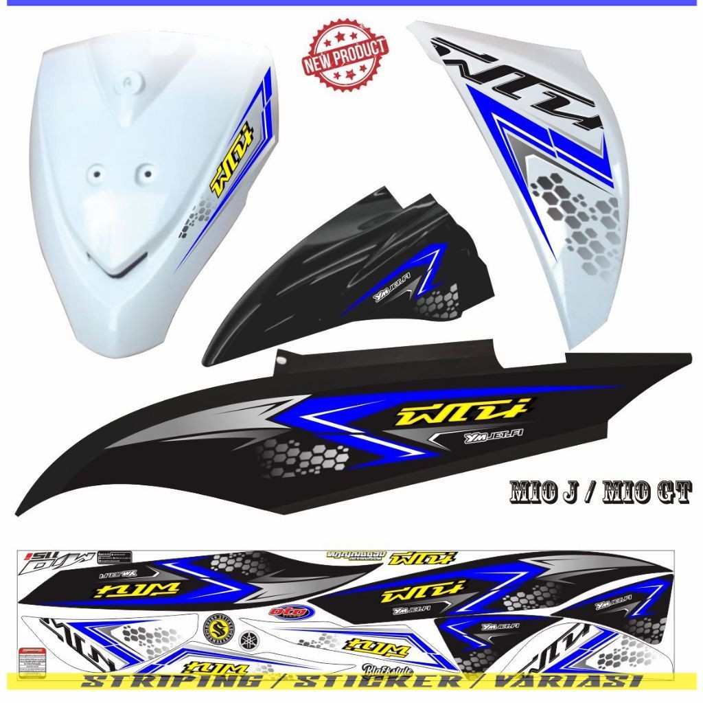 STRIPING MOTOR STIKER MOTOR MIO J / MIO GT STRIPING TERKEREN