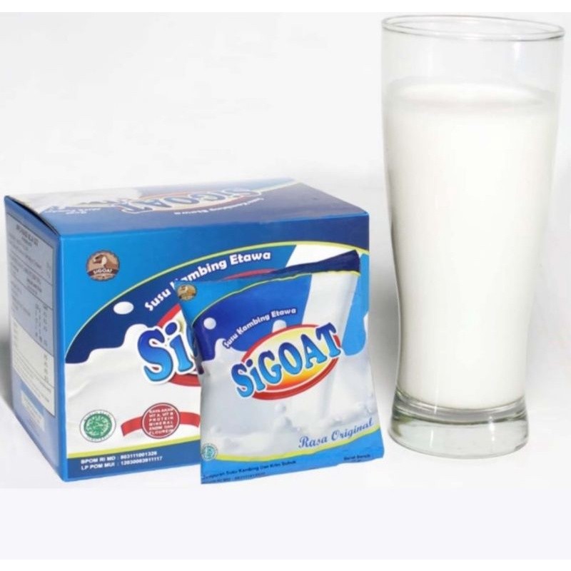

Susu Kambing Etawa Sigoat | 1 kotak 200 Gram 10 Sachet
