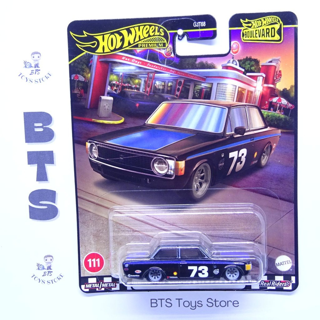 Hot Wheels Premium Boulevard 73 Volvo 142 GL Hitam No. 73