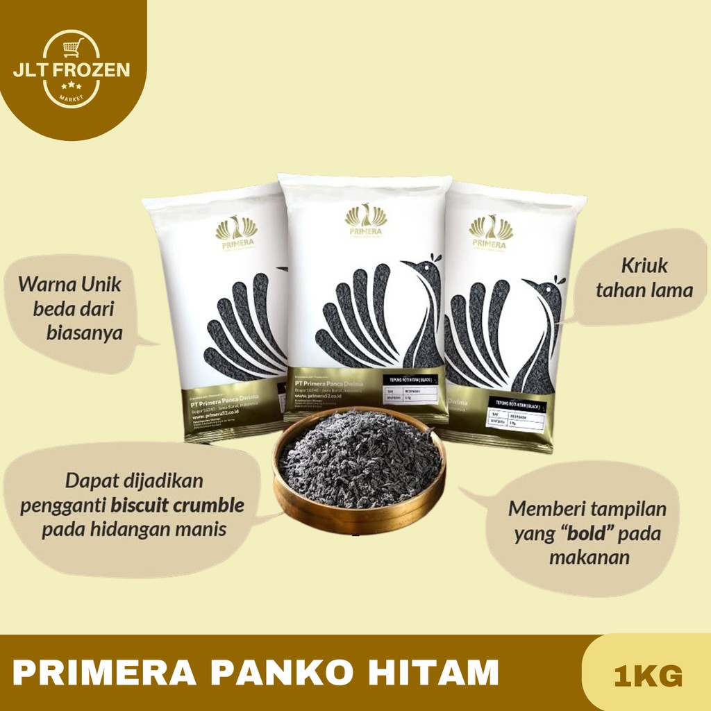 

Primera Panko Tepung Hitam / Tepung Roti Hitam / 1kg