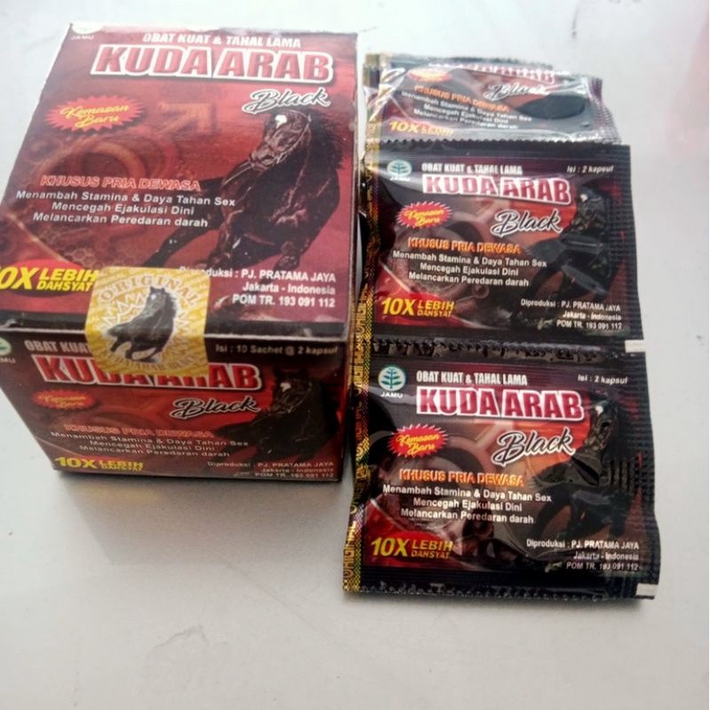 kuda Arab black kapsul original