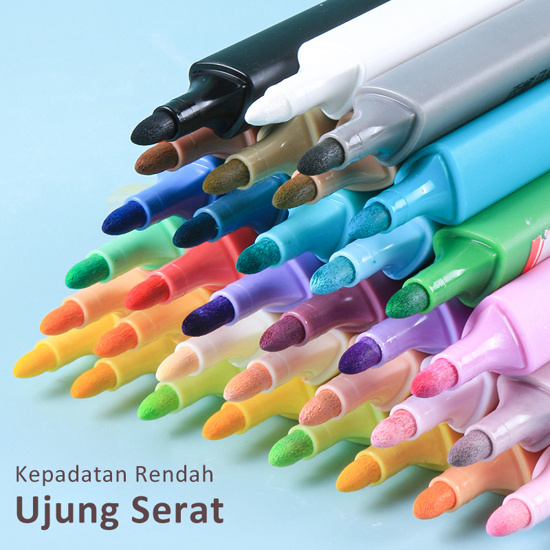 

D3W! Giorgione Acrylic Marker Warna Macaron yang Dapat Dicuci Pena Warna 12/24/36/48/60 Warna Spidol