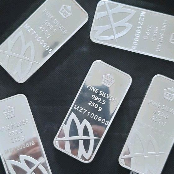 PERAK BATANGAN ANTAM 250 GR LOGAM MULIA SILVER BAR (TS)