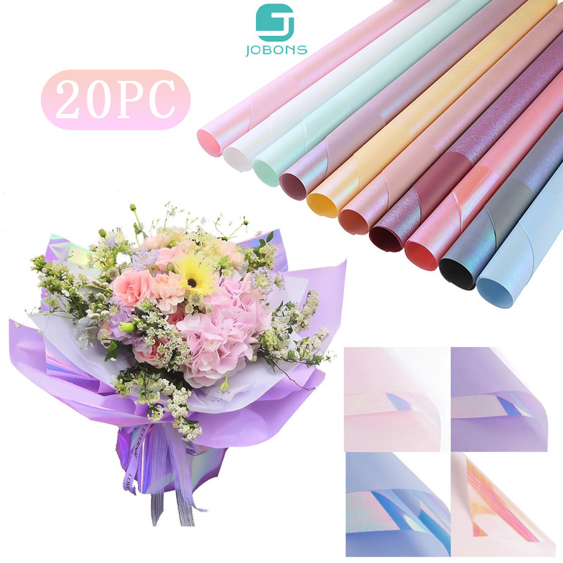 

Kertas Buket Hologram Paper Flower Wrapping Cellophane Hologram Bening Krtas Celophane