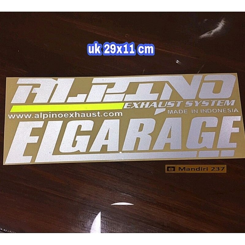 STICKER CUTTING ALPINO EL GARAGE