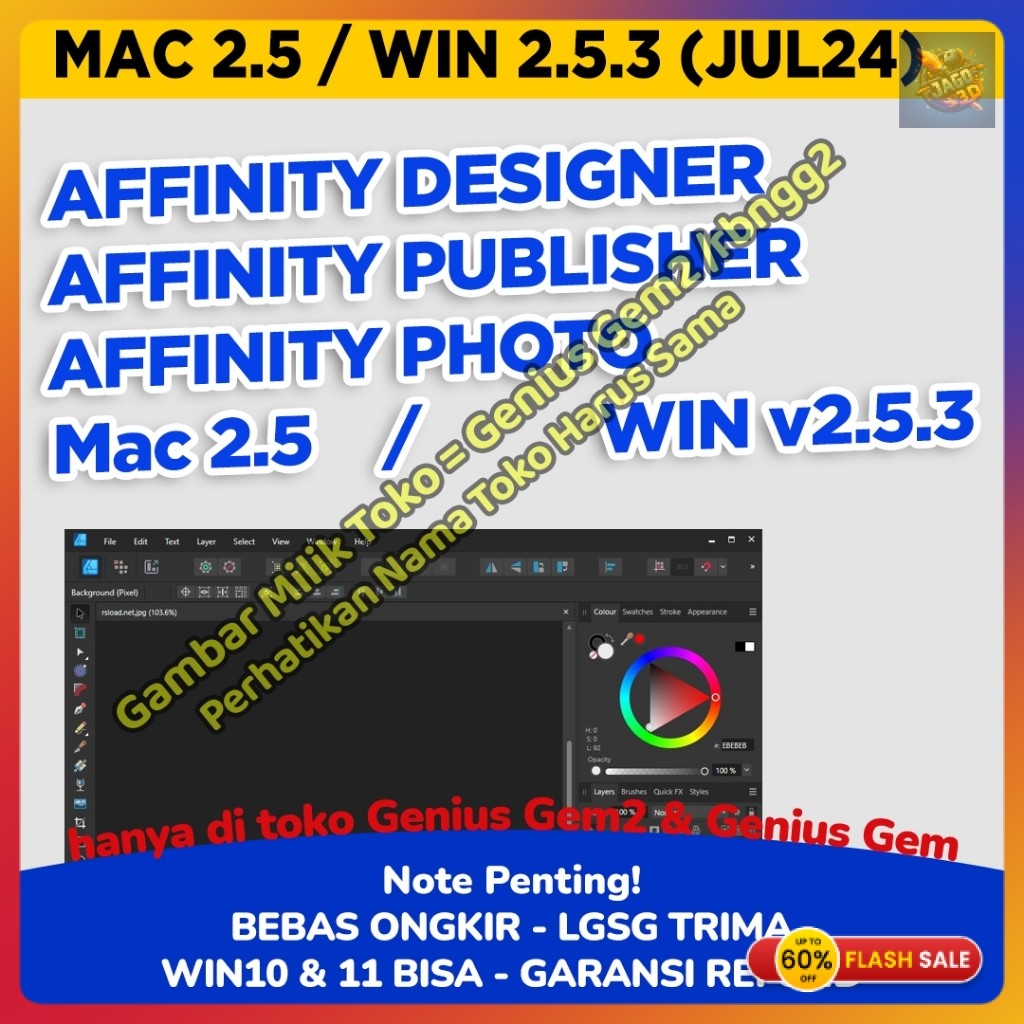 win mac Affinity Designer Affinity Photo Affinity Publisher Terbaru INCLUDE VERSI TERBARU