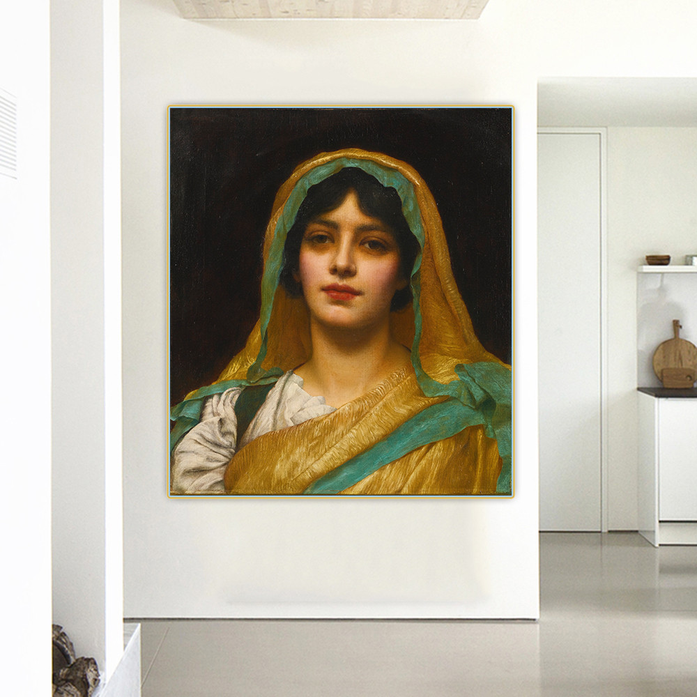 

Citon John William Godward《Atalanta》Canvas Art Oil Painting Artwork Poster Picture Wall Decor Home Living room Decoration