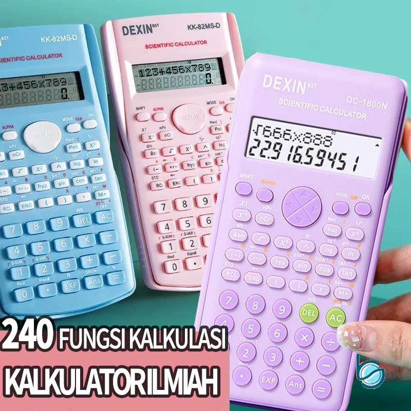 

Kalkulator Sekolah/S5977 Kalkulator Scientific/Kalkulator Ilmiah 240 Fungsi Kalkulasi-BestStationary