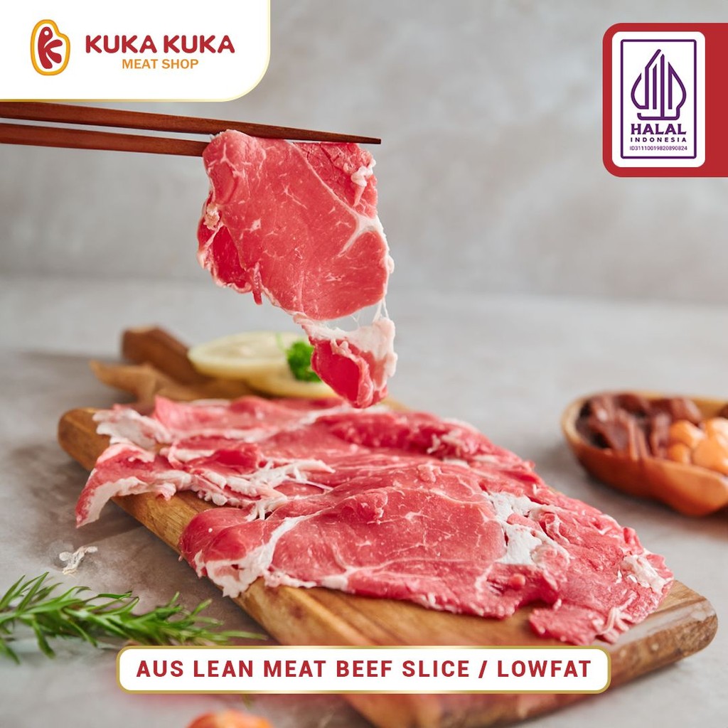 

Daging Sapi Beef Slice Lean Meat / Low Fat 1kg Cocok utk Sukiyaki & Grill