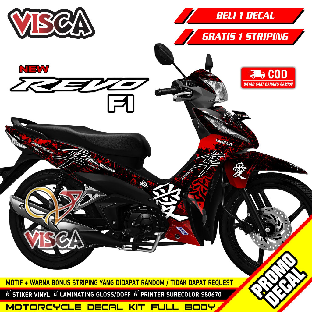 Decal Revo Fit Fi Full Body Stiker Revo Fit Fi Variasi Striping Revo Fit Fi