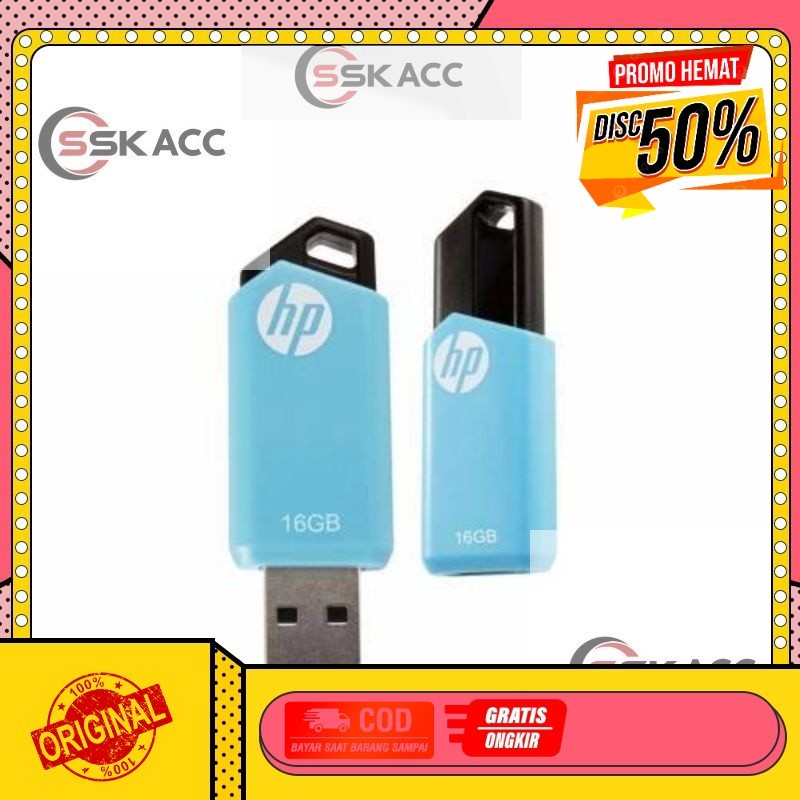Flashdisk HP 16 GB V 150 W USB 2.0 - Original / Flashdisk HP 16 GB GROSIR-KOMPUTER