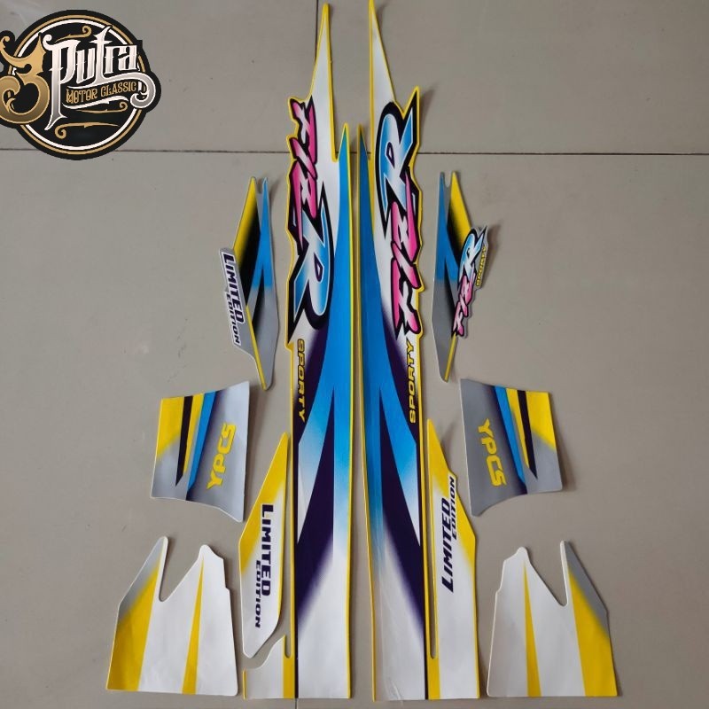 striping yamaha fizr f1zr fiz r limited kuning biru melenium terbaru