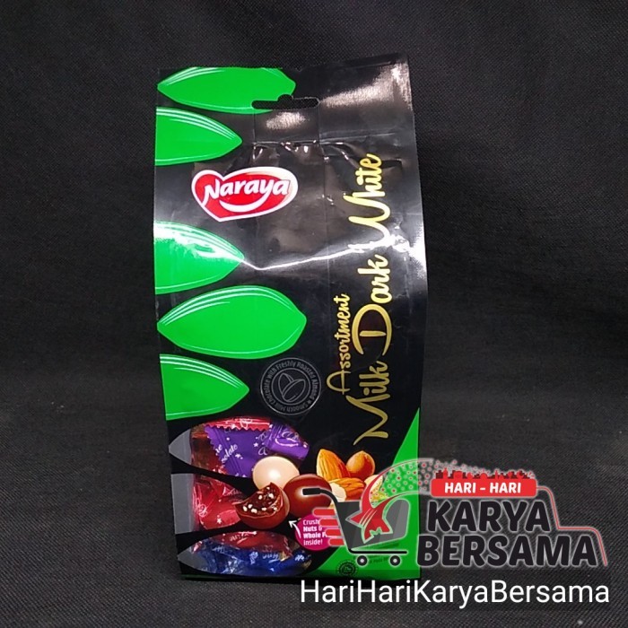 

MAKANAN RINGAN COKELAT NARAYA ASSORTMENT MILK DARK WHITE 300GR