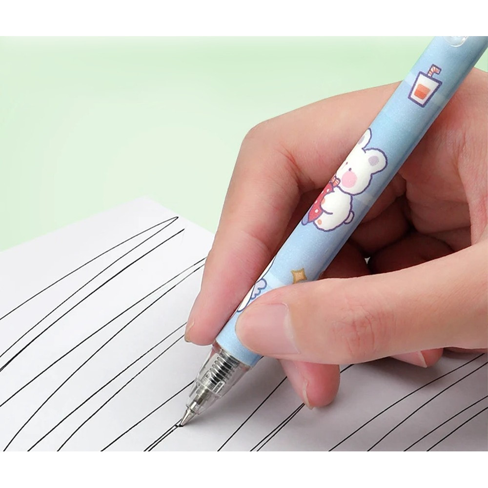 

Pulpen Set Karakter Lucu Macca H643 Pulpen Mekanik isi 6pcs Bolpoin Gel Keren