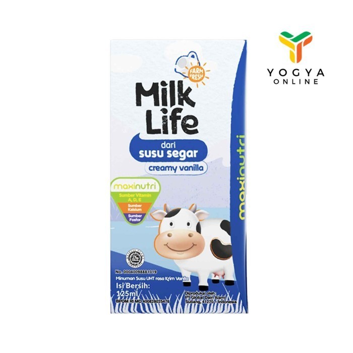 

NEW ITEM MINUMAN MILK LIFE UHT CREAMY VANILLA 125ML