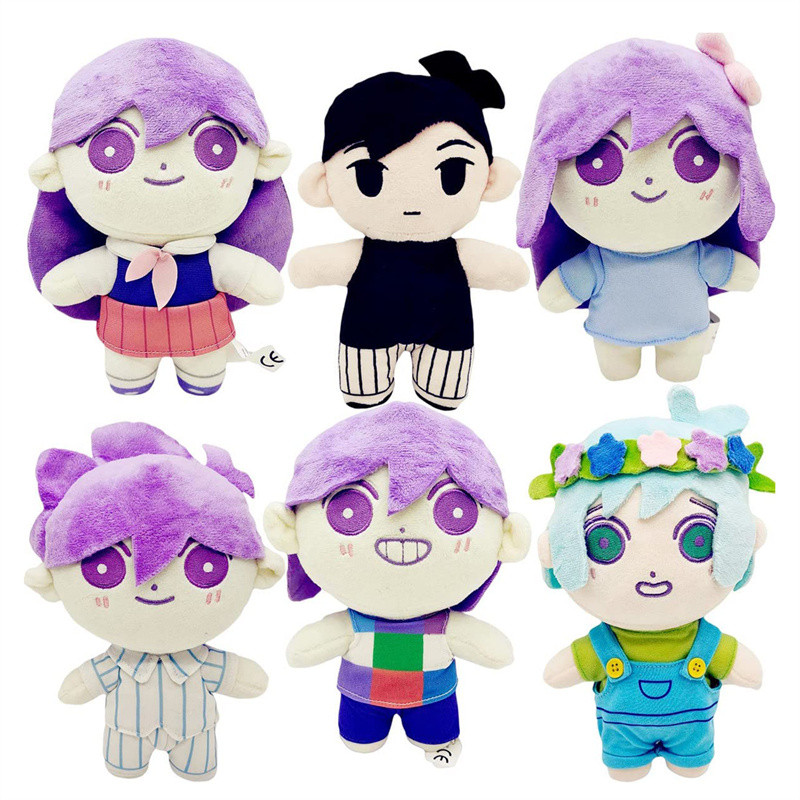 Omori Plush Doll Toy Sunny Basil Aubrey Mari Hero Stuffed Pillow Game Character Plushie Figure for K