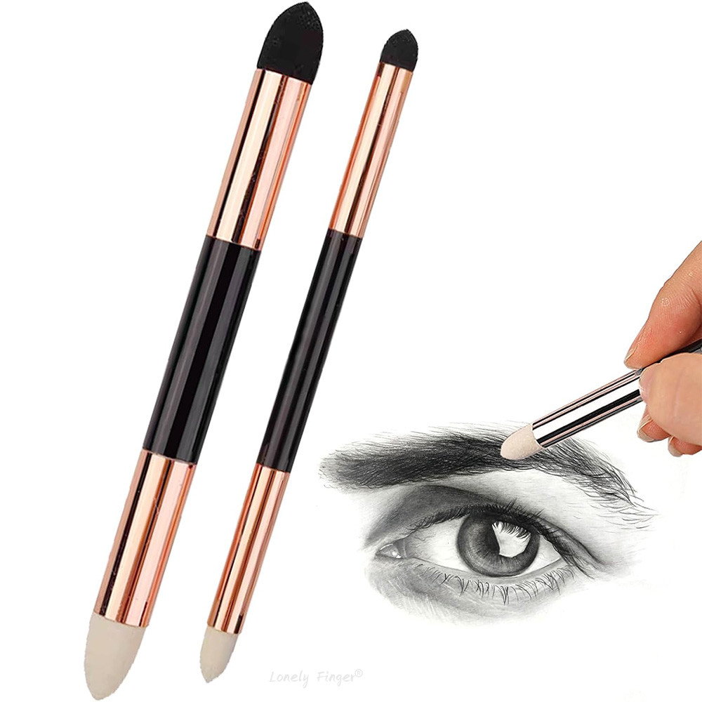 

2Pcs Sketch Blending Sponge Pens, Double Headed, Washable & Reusable, for Artists, Shadowing, Detailing and Correcting Drawings