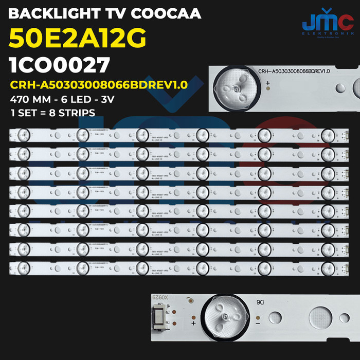 DK23 Backlight Tv Coocaa 50E2A12G 50E2A12 Lampu Led koka 50 inc 50in 6k inc