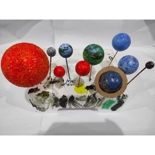 LARIS-Paket susunan galaxy sistem tata surya styrofoam bola gabus warna