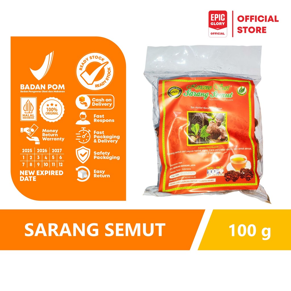 

teh sarang semut papua 100 gr