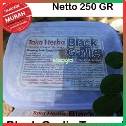

(SG) BLACK GARLIC LANANG 250 GRAM-BAWANG PUTIH TUNGGAL HITAM by TAKAHERBA