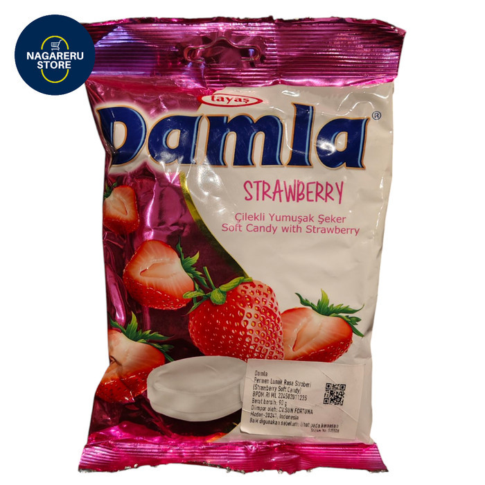 

Tayas damla soft candy with strawberry 90gr