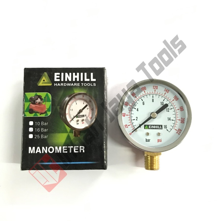 

Manometer 1 0Bar EINHILL - Pressure Gauge Ukuran Angin Kompresor Meter