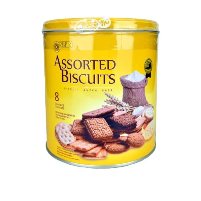 

Nissin assorted biscuits yellow 650gr kaleng/ tin