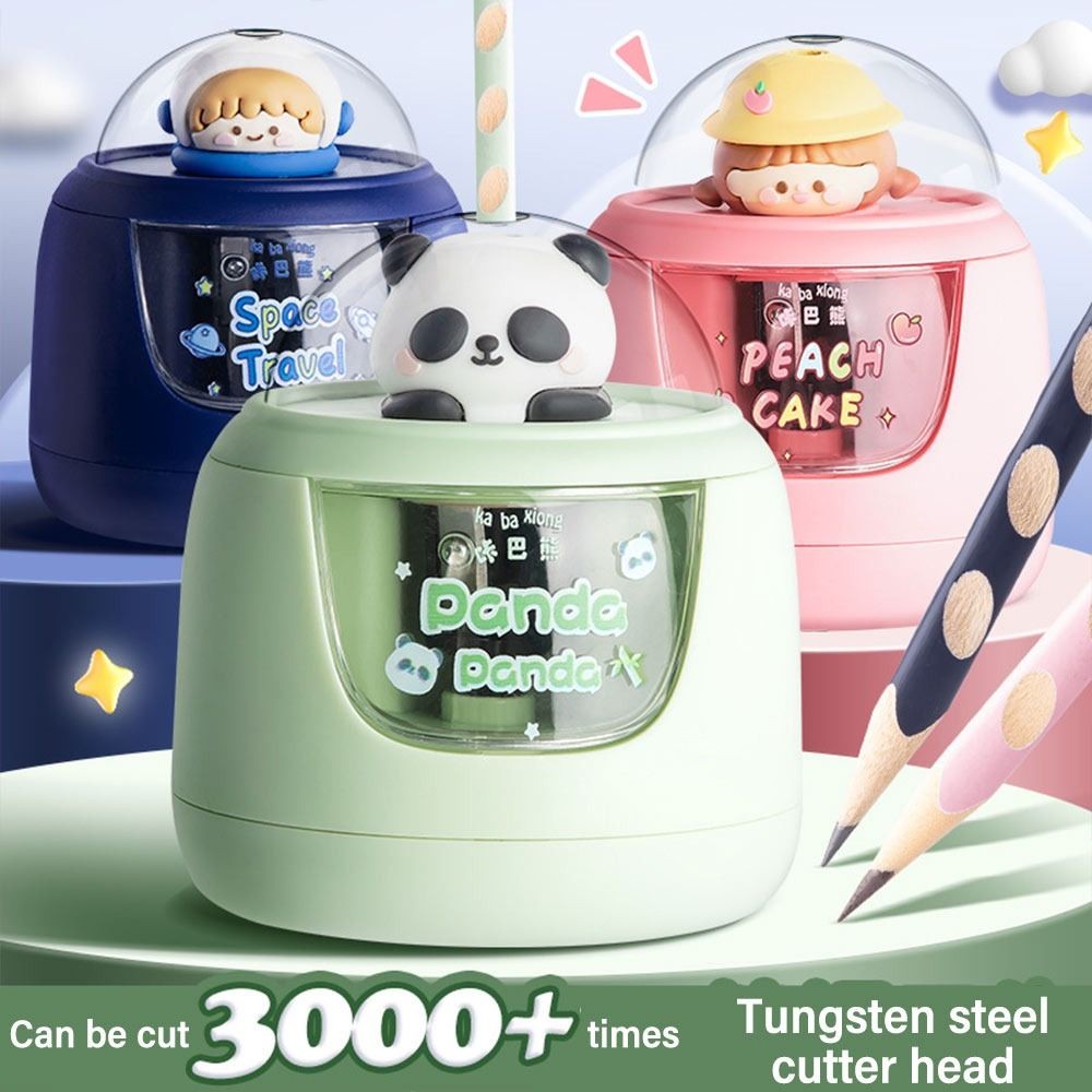 

Automatic Cartoon Electric Pencil Sharpener Multi-function Hand-cranked Mechanical School Primary Students Stationery Gift