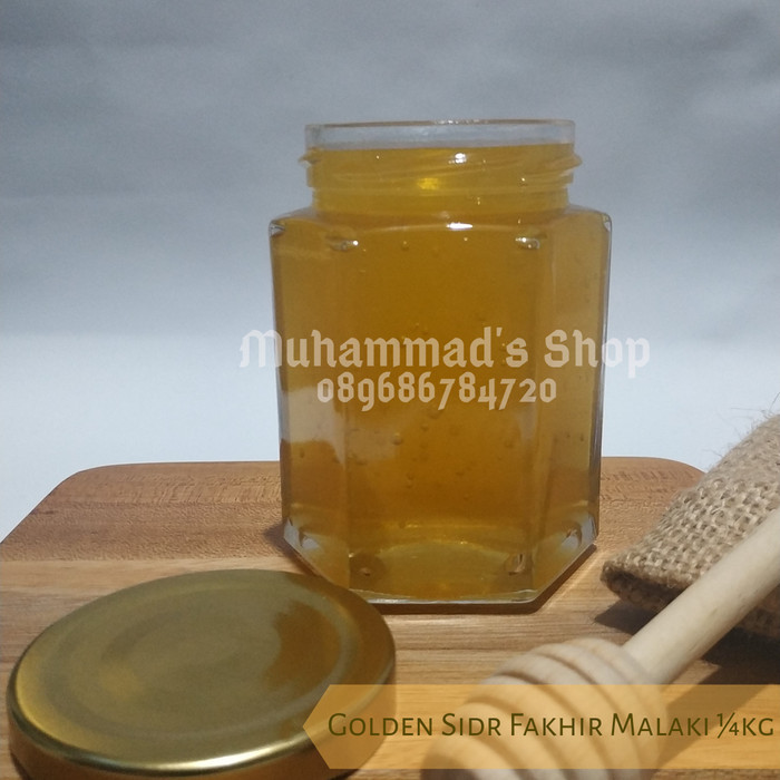 

Madu Yaman Golden Sidr Fakhir Malaki | lebah liar | Asli & Murni 250gr Honey