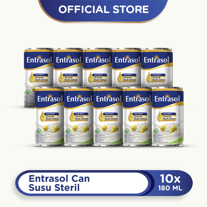 

[[PROMO]]BEST SELLER 10 Pack Entrasol Can Susu Steril 180 Ml