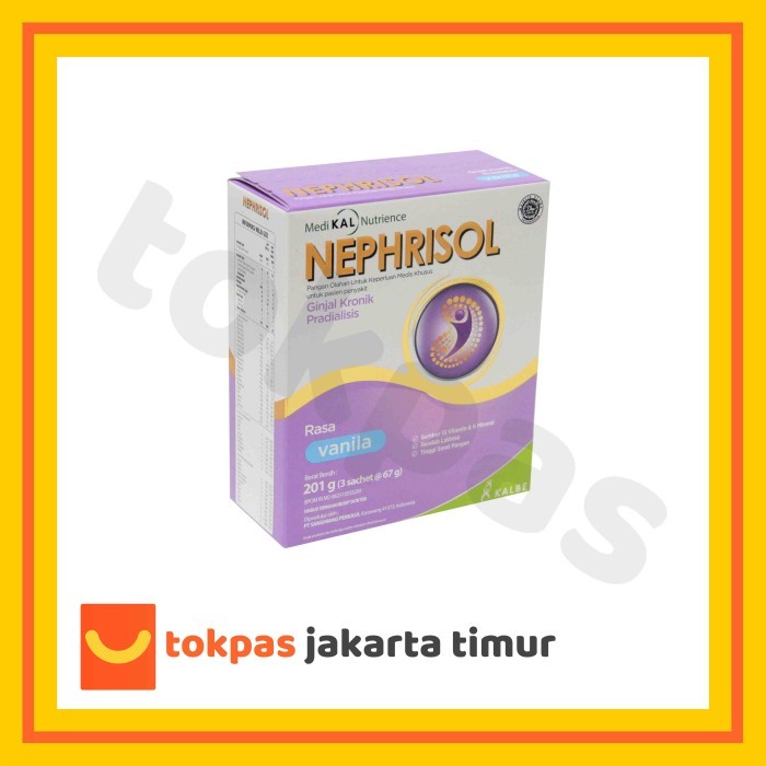 

[[PROMO]]BEST SELLER Nephrisol Vanila/Cappucino 201 gram - Pasien Ginjal Pradialisis - Vanila