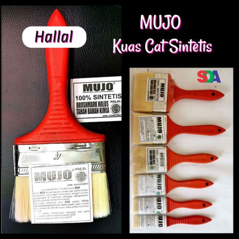 

Mujo Kuas Cat Sintetis Halal 1 inch