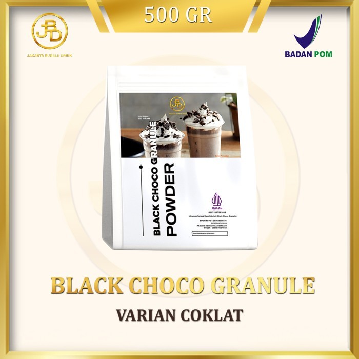 

Bubuk Minuman Premium Black Choco Granule 1Kg || JBD - 500 gram