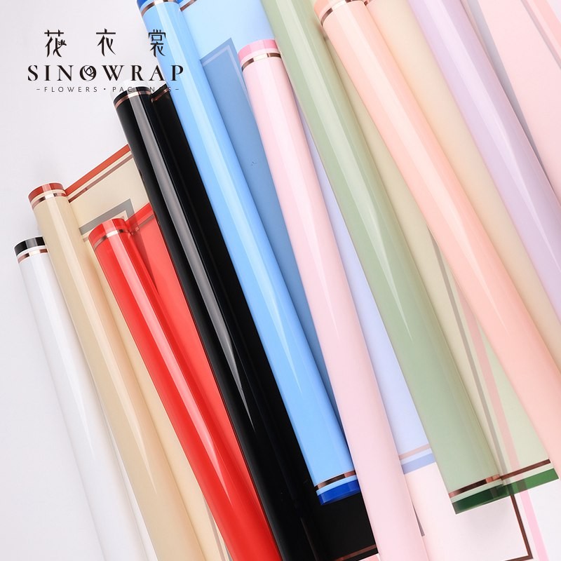 

KERTAS PEMBUNGKUS BUKET BUNGA / PEMBUNGKUS KADO LIST COLOR PAPER OPP PLASTIC TRANSPARANT WATERPROOF
