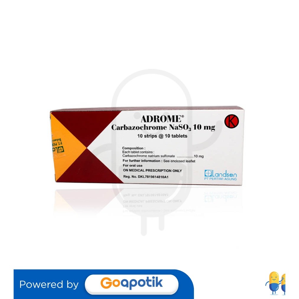 Adrome 10 Mg Box 100 Tablet