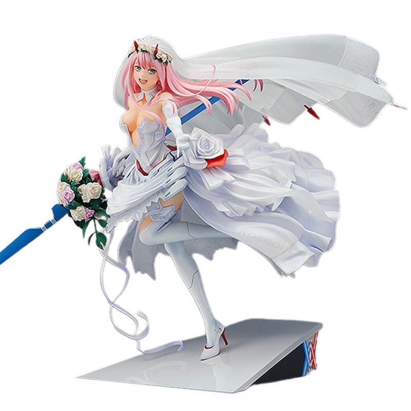 28cm DARLING in the FRANXX Zero Two 02 Sexy Anime Girl Figure Zero Two For My Darling Wedding Action