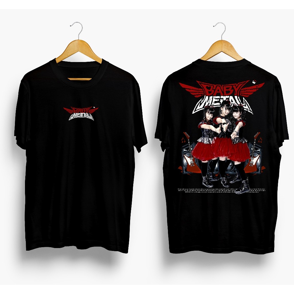 【Ori】 Baju Kaos Tshirt Pakaian Pria Wanita Babymetal Terbaru Keren Distro Branded Unisex Lengan Pend
