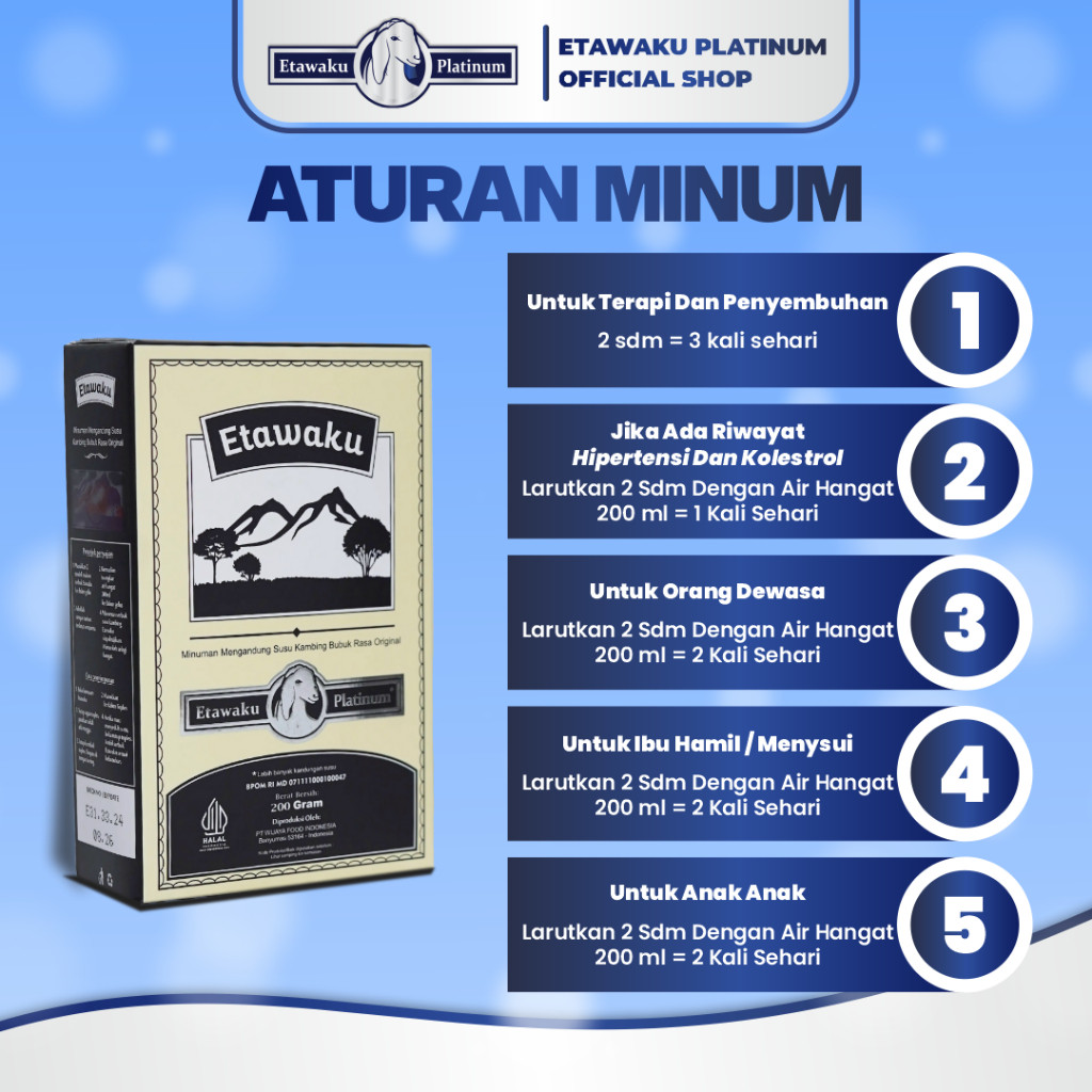 

Etawaku Susu Paket 3 Box - Susu Kambing Murni & Krimer Bubuk