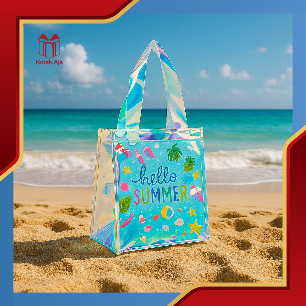 Tas Mika PVC Hologram / Tas Hologram PVC / Totebag PVC Hologram I ACH04D